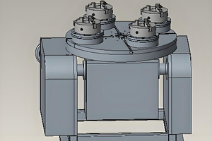 Вертикальный поворотный стол с несколькими станциями